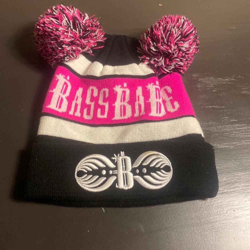 Bassnectar “Base Babe” Double Pom Pom Beanie - NEVER WORN